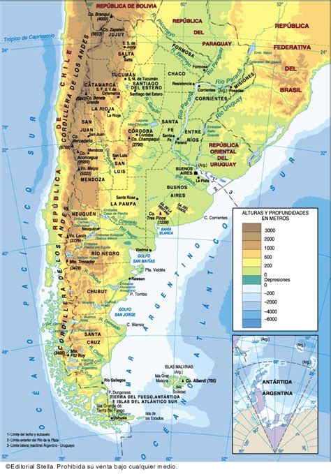 argentina mapa físico político